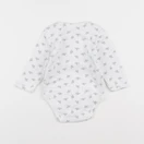 Vertbaudet - body blanc, bleu - 9 mois