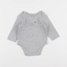 Vertbaudet - body gris - 9 mois