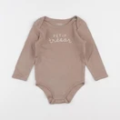 Vertbaudet - body marron - 24 mois
