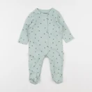 Vertbaudet - pyjama coton vert - 6 mois
