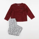 Vertbaudet - pyjama velours rouge - 3 ans