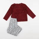 Vertbaudet - pyjama velours rouge - 3 ans