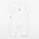 Boutchou - pyjama velours blanc - 3 mois