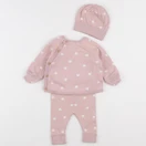 Vertbaudet - ensemble rose - 3/6 mois