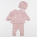 Vertbaudet - ensemble rose - 3/6 mois