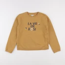 Vertbaudet - sweat jaune - 10 ans