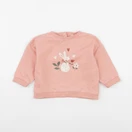 Vertbaudet - sweat rose - 12 mois