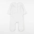 Vertbaudet - pyjama velours blanc - 12 mois