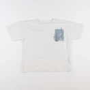 Zara - tee-shirt imprimé au dos blanc, bleu - 6 ans