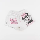 Zara - short blanc, rose - 18/24 mois