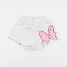 Zara - short blanc, rose - 18/24 mois