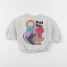 Next - sweat imprimé au dos beige - 3/4 ans