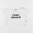 Piupiuchick - tee-shirt imprimé au dos blanc - 6 mois