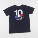 Vertbaudet - tee-shirt imprimé au dos bleu - 8 ans
