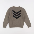 Zadig & Voltaire - pull imprimé au dos marron - 6 ans