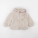 Zara - doudoune réversible blanc, rose - 18/24 mois