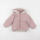 Zara - doudoune réversible blanc, rose - 18/24 mois