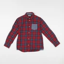 Vertbaudet - chemise rouge - 10 ans