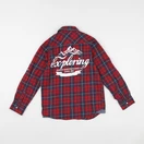 Vertbaudet - chemise rouge - 10 ans