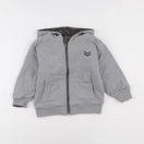 IKKS - sweat réversible gris - 4 ans
