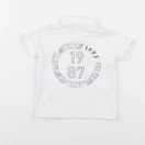 IKKS - polo imprimé au dos blanc - 6 mois