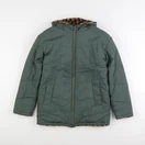 La Redoute - manteau réversible vert, marron - 12 ans