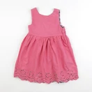 Vertbaudet - robe réversible rose - 6 ans