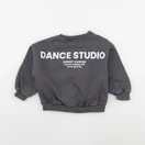 Zara - sweat imprimé au dos gris - 3 ans
