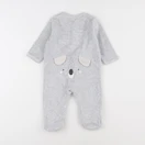 Vertbaudet - pyjama velours gris - 6 mois