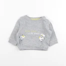 Vertbaudet - sweat gris - 3 mois