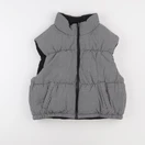 IKKS - doudoune velours réversible noir - 12 ans