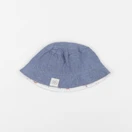 Vertbaudet - chapeau réversible bleu, blanc - 12/18 mois