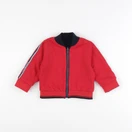 IKKS - sweat réversible bleu, rouge - 12 mois