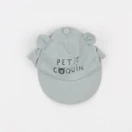 Vertbaudet - casquette vert - 3/6 mois