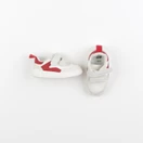 H&M - tennis à scratch/ lacets beige, rouge - pointure 18/19