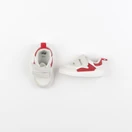 H&M - tennis à scratch/ lacets beige, rouge - pointure 18/19