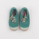 Bensimon - tennis à scratch/ lacets vert - pointure 26