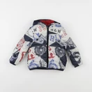 IKKS - doudoune réversible bleu, blanc, rouge - 2 ans