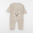 Vertbaudet - pyjama velours beige - 6 mois