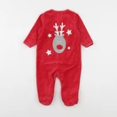Vertbaudet - pyjama velours rouge - 6 mois