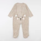 Vertbaudet - pyjama velours beige - 2 ans