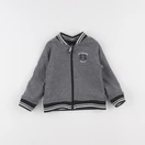 Vertbaudet - sweat réversible gris, noir - 18 mois