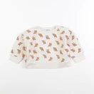Petit Bateau - sweat beige, marron - 12 mois