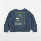 Vertbaudet - sweat imprimé au dos bleu - 4 ans
