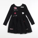 IKKS - robe imprimé au dos noir - 5 ans