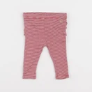 Petit Bateau - legging volants au dos rouge - 3 mois