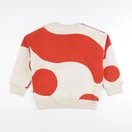 Thinking Mu  - Sweat KAI CONTRAST orange - 8 ans