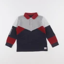 IKKS - polo gris, bleu - 3 ans