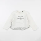 IKKS - sweat blanc - 5 ans