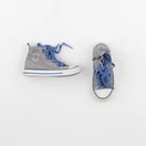 Okaidi - tennis à scratch/ lacets gris - pointure 26